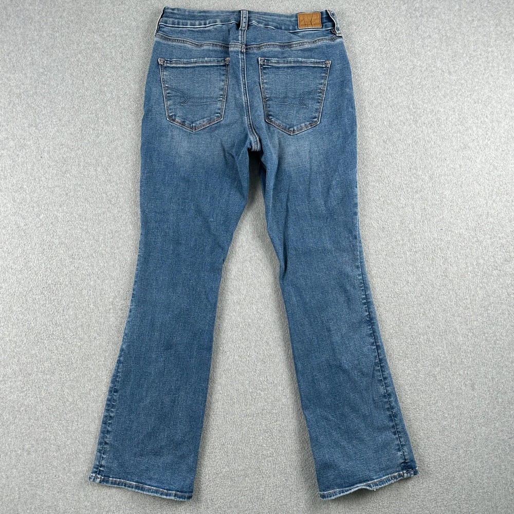 American Eagle Jeans Womens 6 Short Blue Curvy High-Rise Skinny Kick Stretch - Picture 2 of 11